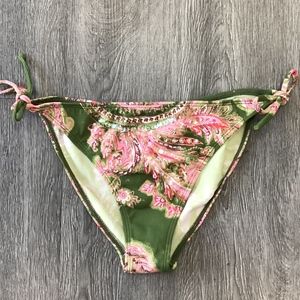 Bikini Bottom Sale* Olive Fuchsia Swim Bottom